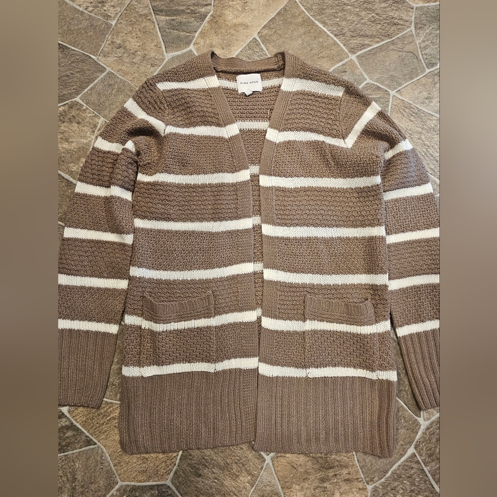 Women's Striped Cardigan Sweater
